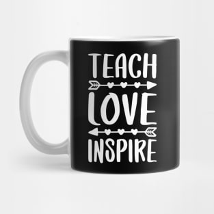 Teach Love Inspire Tshirt Back To School Teacher Gift Mug